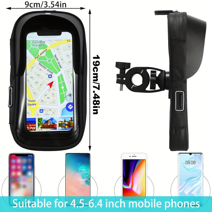 Kalsten | Waterproof Phone Holder for Bike and Motorcycle – 360° Rotatable and Suitable for 4.5–6.4 inch
