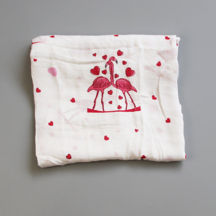 Organic Cotton Dinosaur Print Muslin Swaddle kalsten