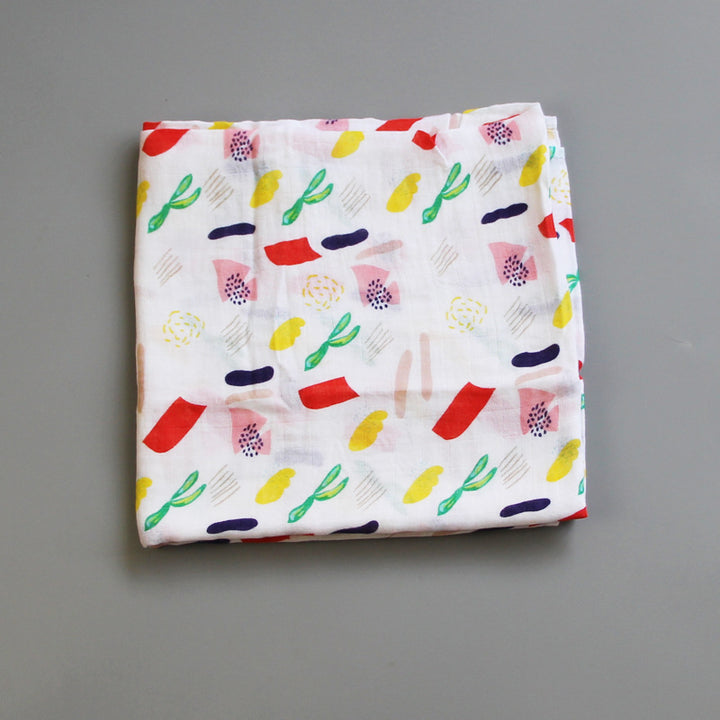 Organic Cotton Dinosaur Print Muslin Swaddle kalsten