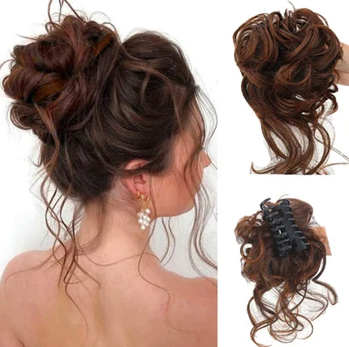 Hair bun ponytail with clip | Kalsten