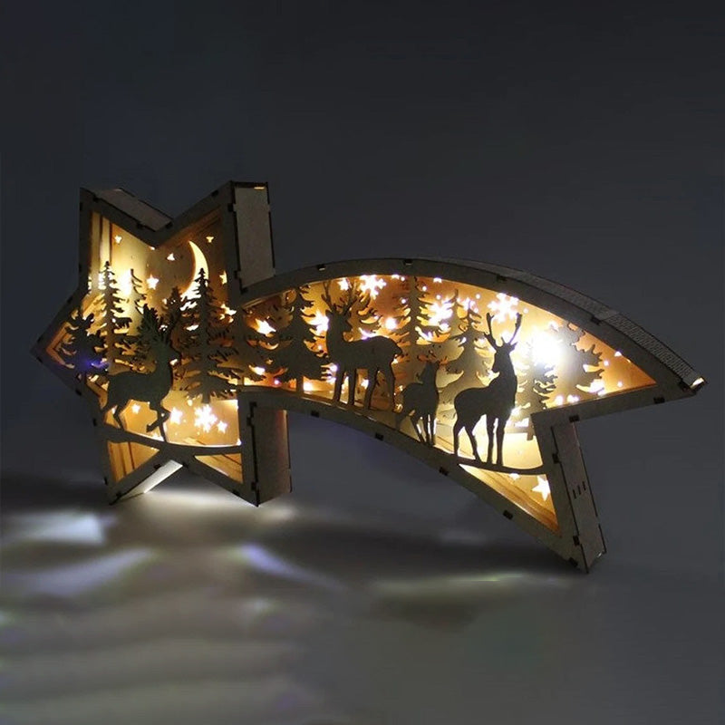 Kalsten | LED Wood Christmas Star Light
