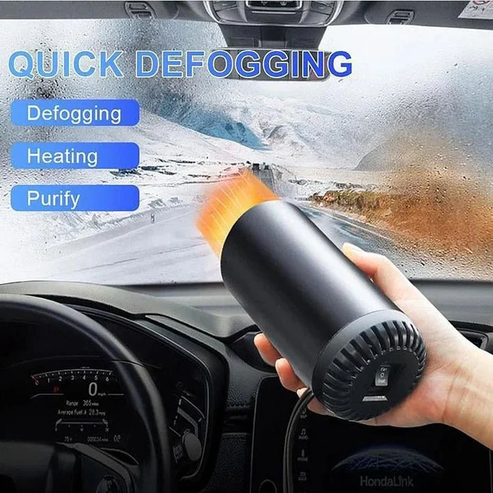 Kalsten | Fast Heating Cup Shape Car Warm Air Blower - Fast Heating & Cooling Adjustable 360 Degree Rotatable Plug and Use for Car, SUV , RV and Truck