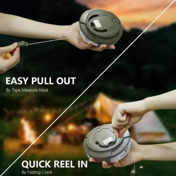 Rechargeable Camping Light with String Lights
