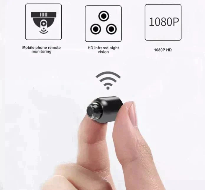 Kalsten | Ultracompact WiFi Surveillance Camera IP Surveillance Camera with Night Vision