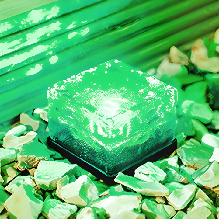 2V Mount-Free Ice Cube Lights Colorful Modern Smart Solar Outdoor Step Lighting | Kalsten
