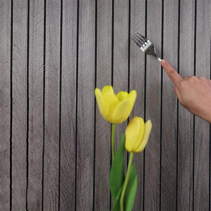Kalsten | Wall Sticker 3D Wood Look PVC Panel Self Adhesive Waterproof