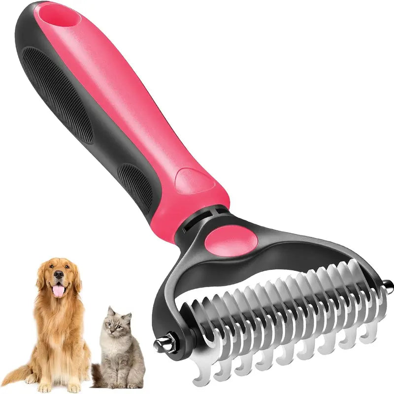 Double-sided pet grooming brush - End the hair chaos and enjoy quiet, cozy cuddle hours | Kalsten