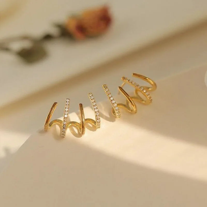 Kalsten | Women’s Twist Earrings | Lightweight Statement Jewelry | Hypoallergenic Finish