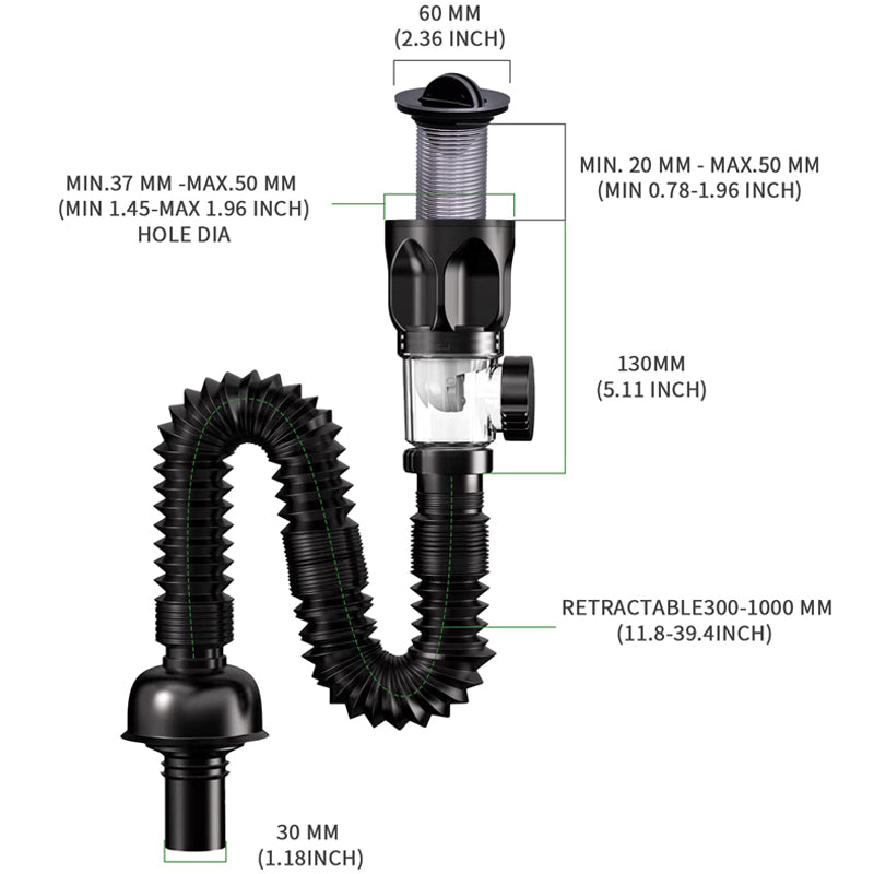 Flexible siphon drainage pipe | Kalsten