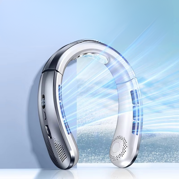Kalsten | Portable Neck Air Conditioner Cooling Fan Rechargeable Leafless Personal Wearable