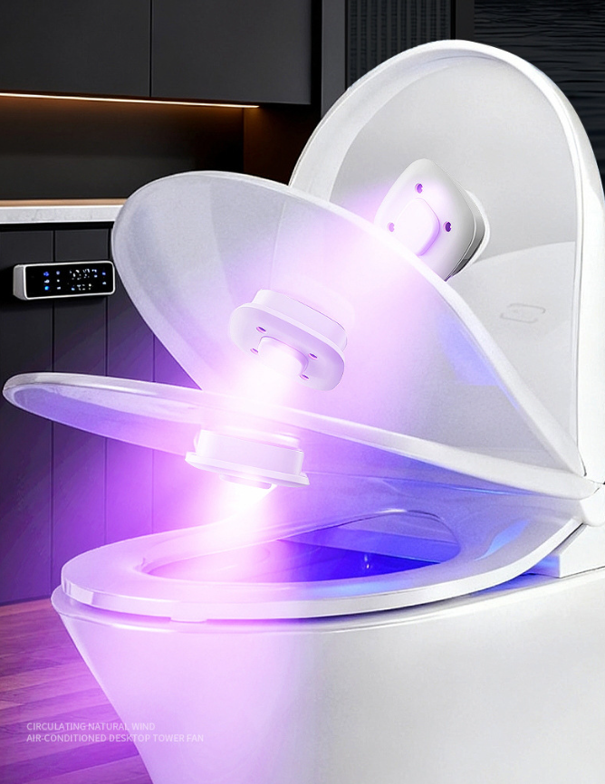 Kalsten | Rechargeable Attachable Ultraviolet LED Disinfection Lamp, with Auto-On/Off Design, for Home, Toilet & More