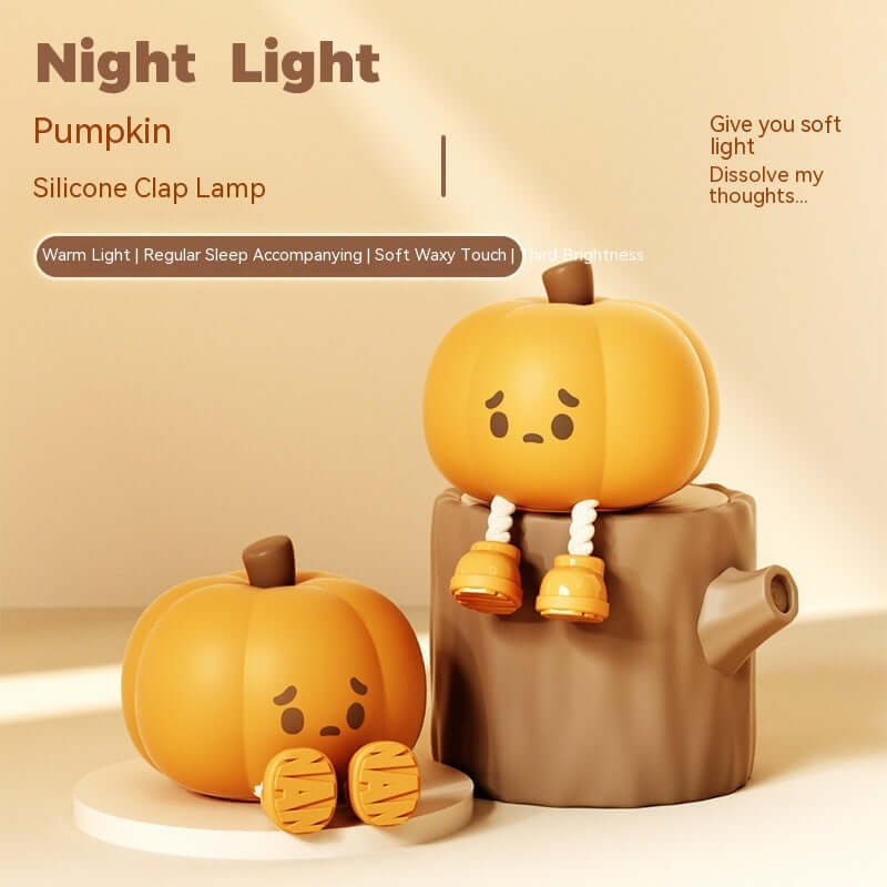 Home Decor Halloween Pumpkin Night Light Cute Soft Silicone Lamp Touch  Dimmable Rechargeable Bedside Decor Light Kids Gifts Halloween Decorations | Kalsten
