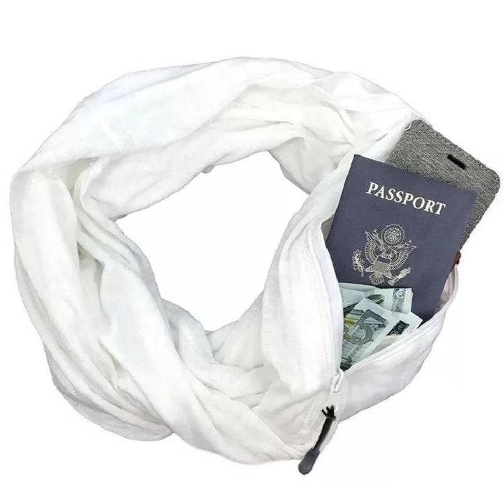 Kalsten | Warm scarf with hidden pocket for winter