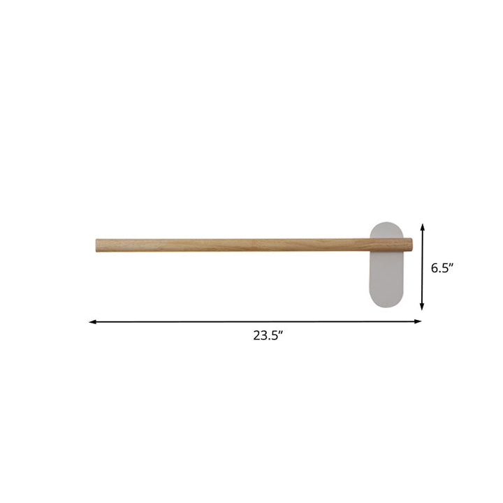Wood Slim Linear Vanity Light Fixture Minimalism 16"/19.5"/23.5" Long LED Beige Wall Sconce Lamp for Bathroom | Kalsten