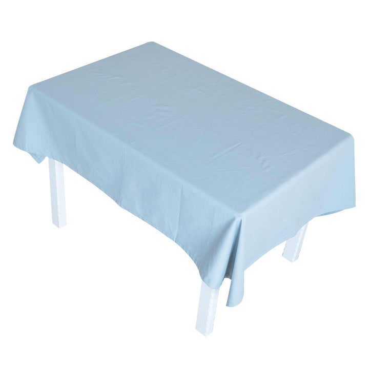 Rectangular woven table runner in watercolor jacquard with cotton fringes