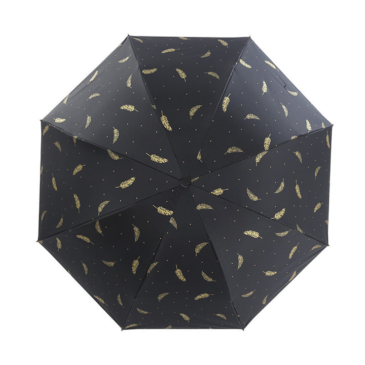 Ladies Automatic Folding Umbrella with Elegant Spring Design Kalsten