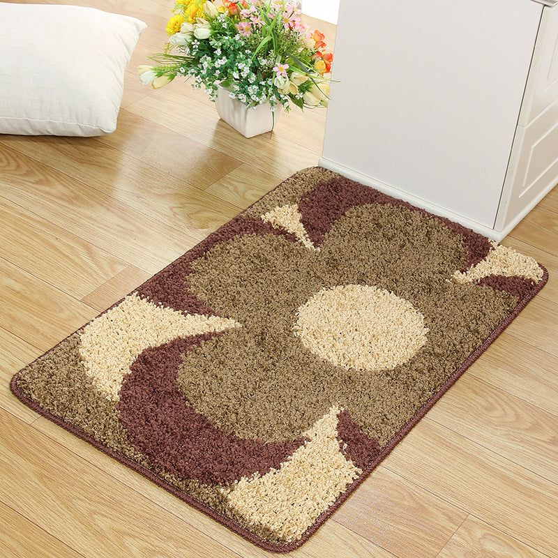 Floral Patterned Area Mat for Home