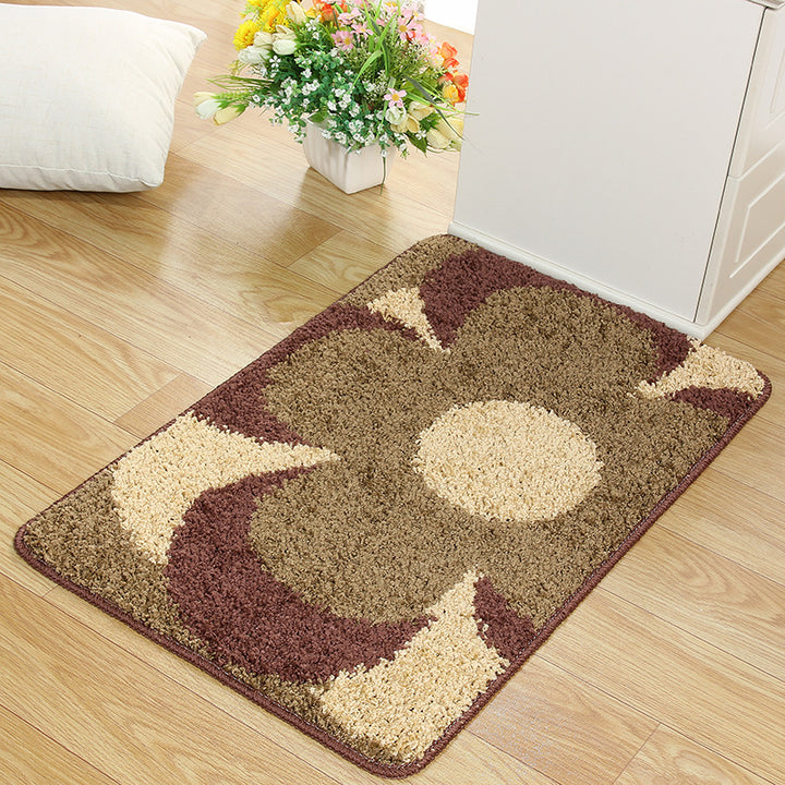 Floral Patterned Area Mat for Home