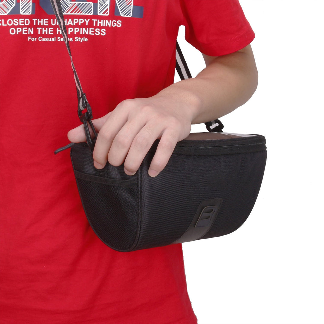 compact bike top tube storage bag with padded phone pocket and water-resistant fabric Kalsten