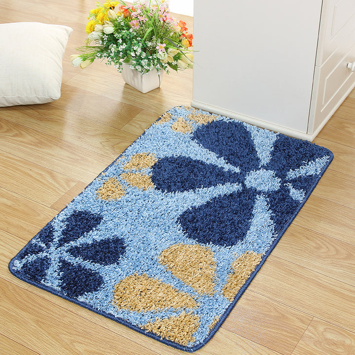 Floral Patterned Area Mat for Home