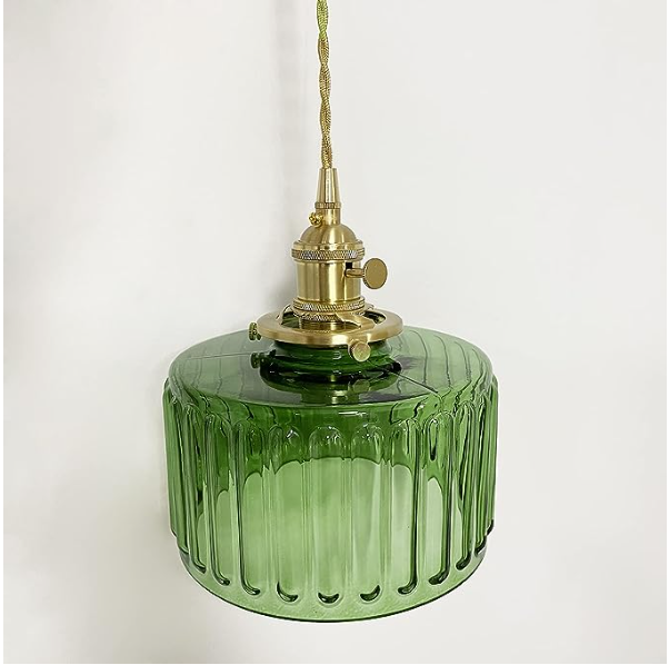 Nordic Retro 1 Light Glass Pendant Light | Kalsten