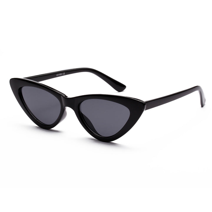 Women's Cat-Eye Sunglasses with Transparent Frame Construction and Yellow Lenses Kalsten