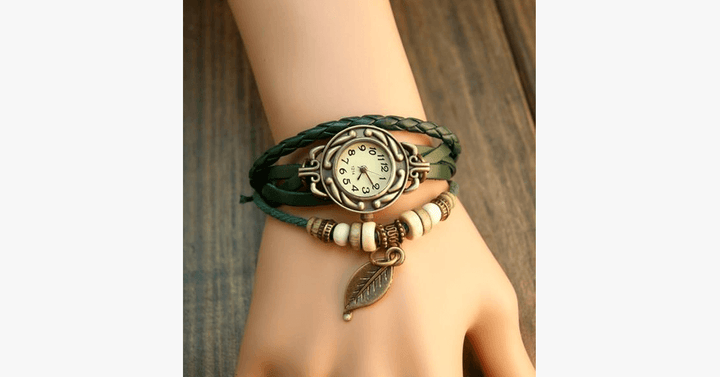 Kalsten | The Boho-Chic Leaf Vintage Watch