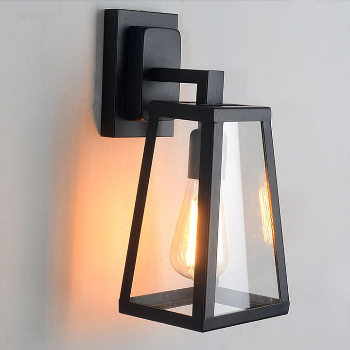 Industrial Glass Wall Sconce