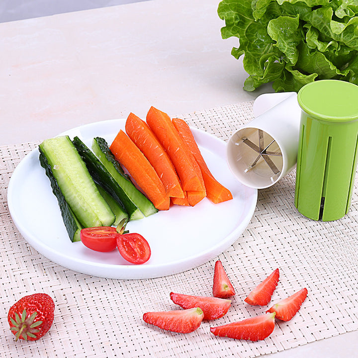 Handheld Julienne Vegetable Slicer With Integrated Safety Guard Ergonomic Grip