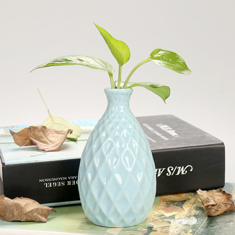 Decorative Textured Ceramic Flower Vase Kalsten
