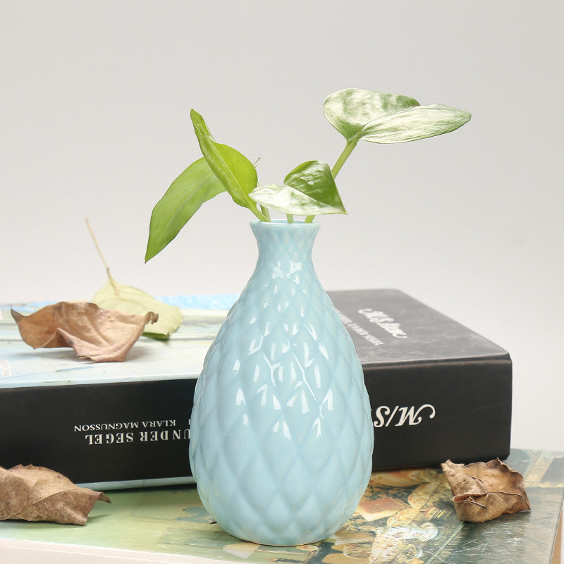 Decorative Textured Ceramic Flower Vase Kalsten