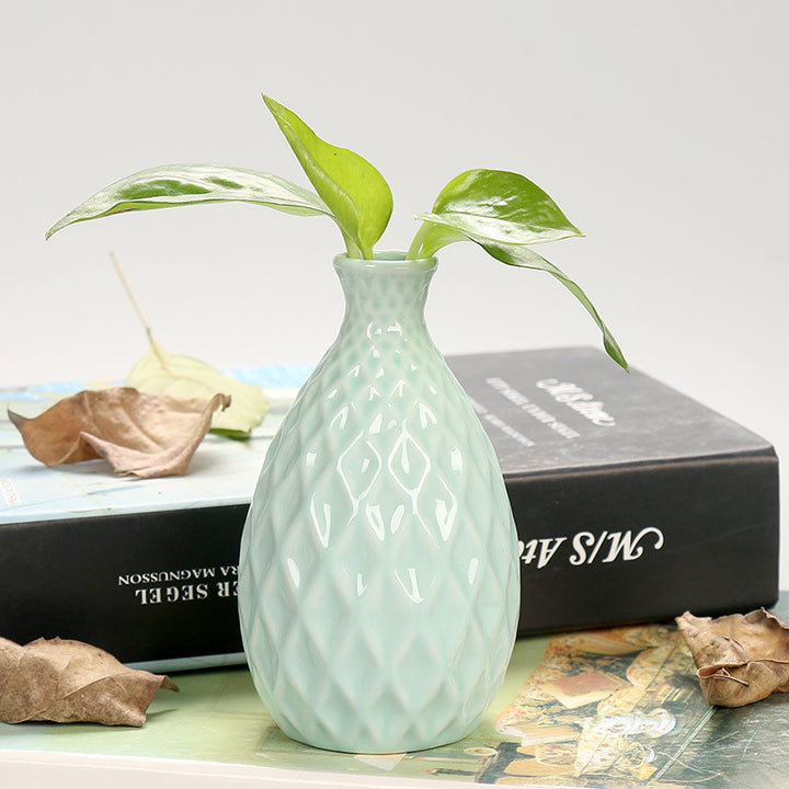Decorative Textured Ceramic Flower Vase Kalsten