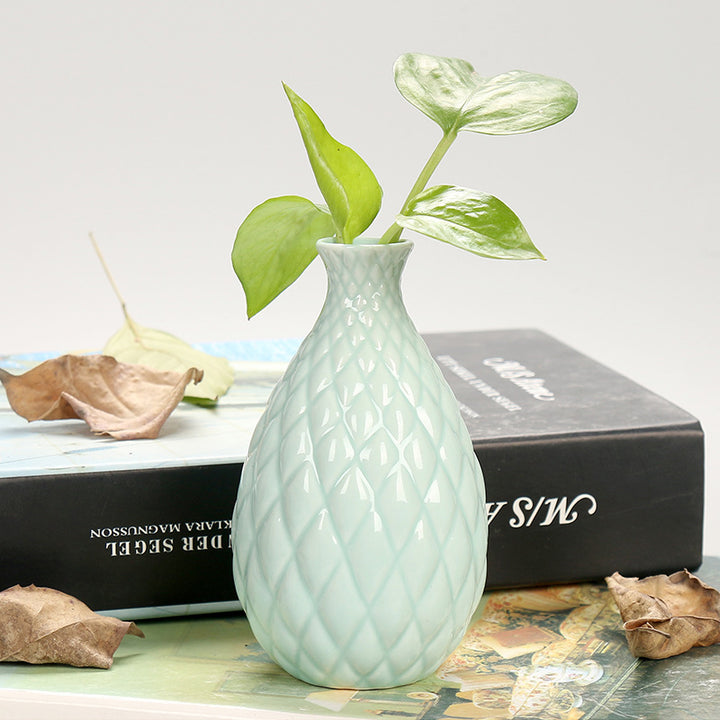 Decorative Textured Ceramic Flower Vase Kalsten