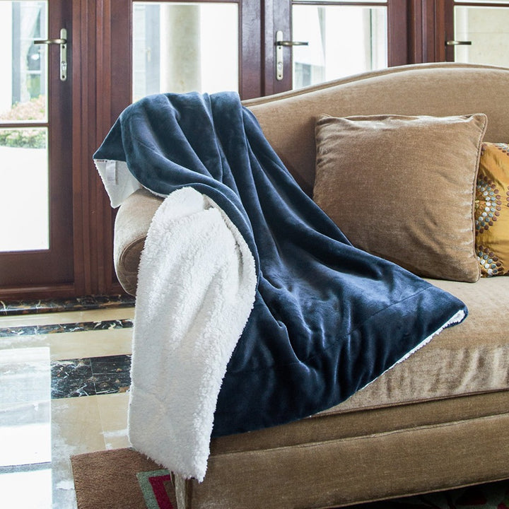 Women soft and warming fleece blanket Kalsten
