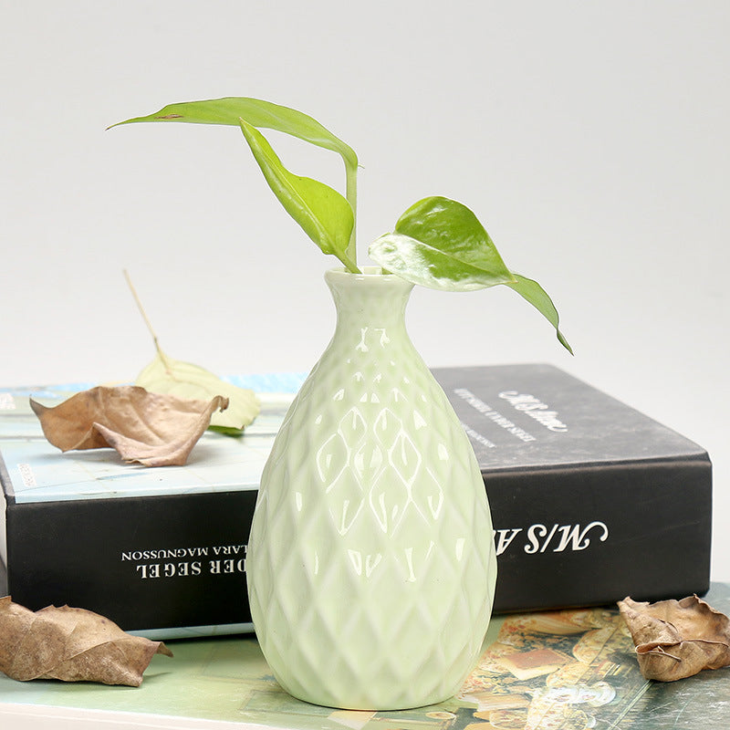 Decorative Textured Ceramic Flower Vase Kalsten
