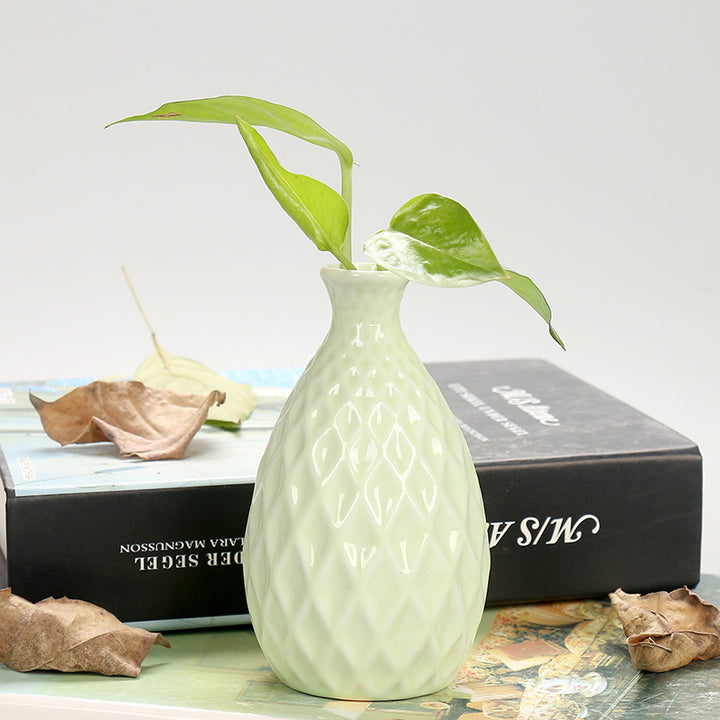 Decorative Textured Ceramic Flower Vase Kalsten