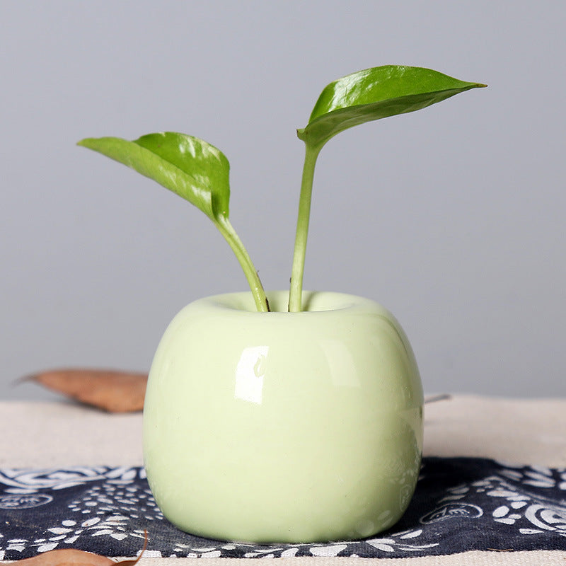 Artistic Ceramic Apple-Shaped Planter Kalsten