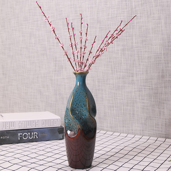 Artisanal Ceramic Decorative Bottle Vase Kalsten
