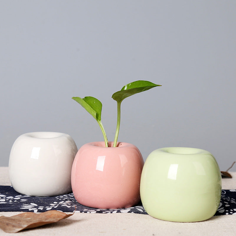 Artistic Ceramic Apple-Shaped Planter Kalsten