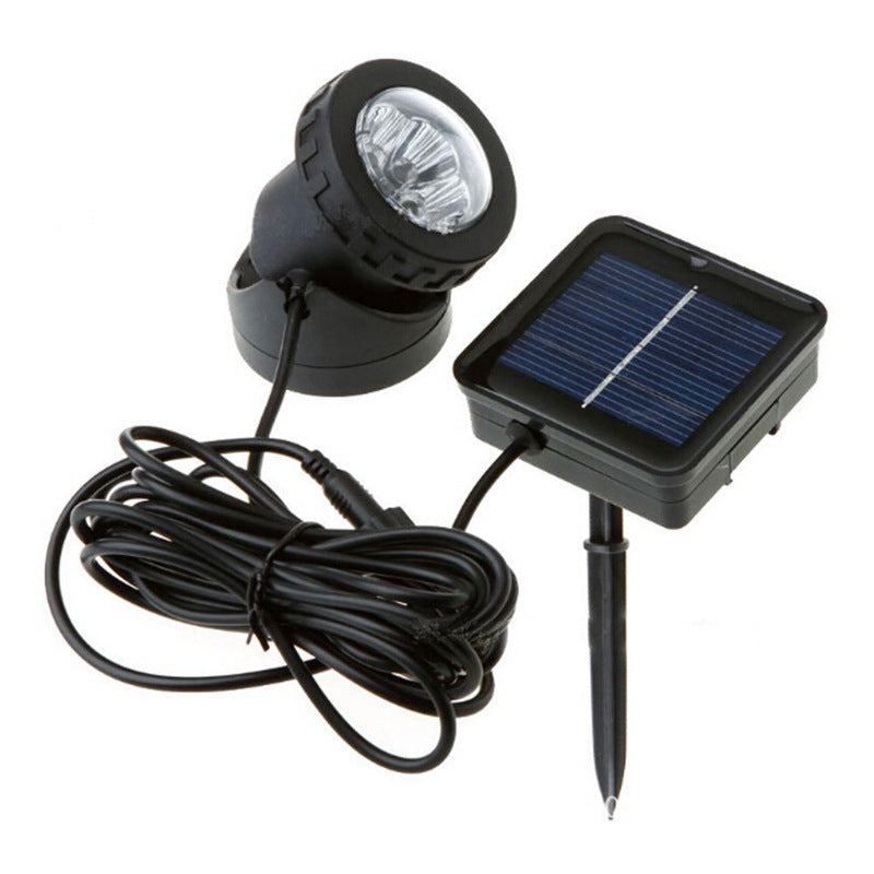Adjustable Solar LED Landscape Spotlight With External Photovoltaic Panel And Extended Low-Voltage Cable Kalsten