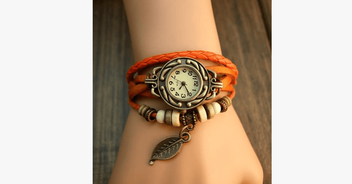 Kalsten | The Boho-Chic Leaf Vintage Watch
