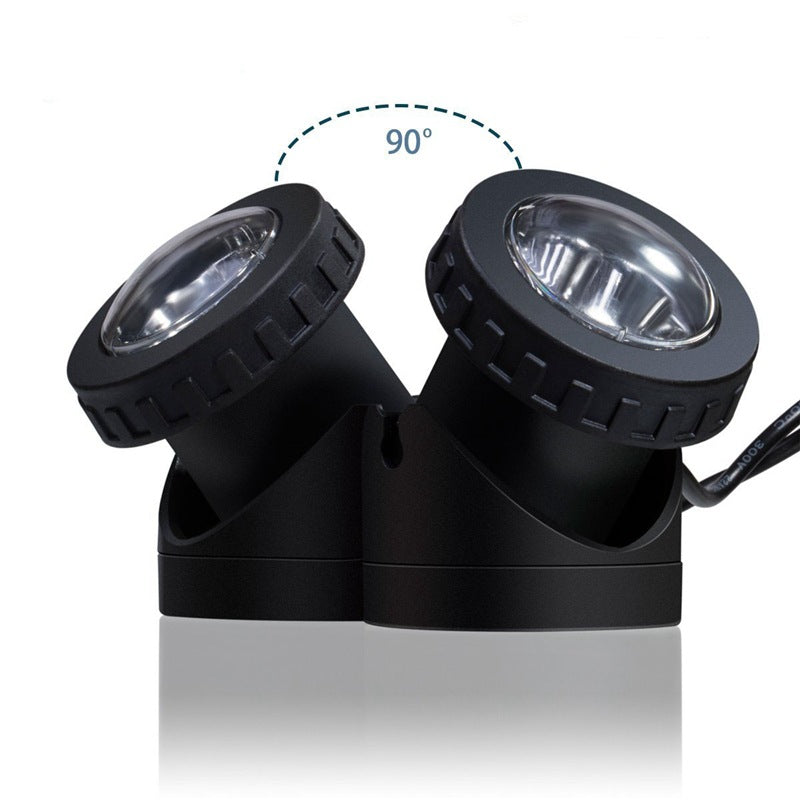 Adjustable Solar LED Landscape Spotlight With External Photovoltaic Panel And Extended Low-Voltage Cable Kalsten