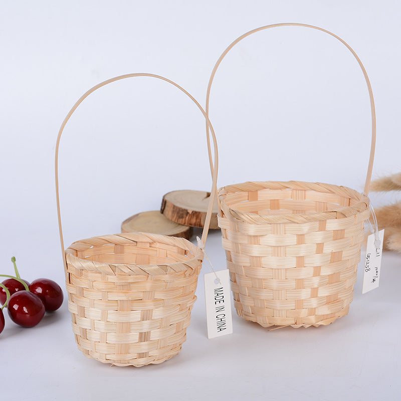 Handcrafted Natural Woven Storage Basket Kalsten