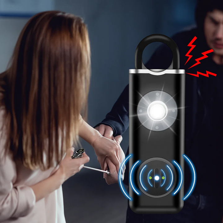 Ultra-Loud 130 dB Siren – Compact LED Torch Safety Device – For Night-Walkers Students & Commuters Kalsten