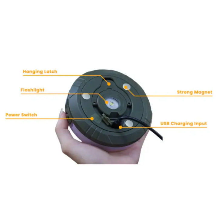 Rechargeable Camping Light with String Lights