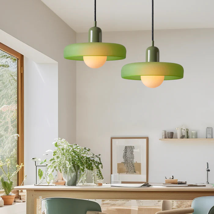 Bauhaus Colorful Glass Pendant Lamp Kalsten