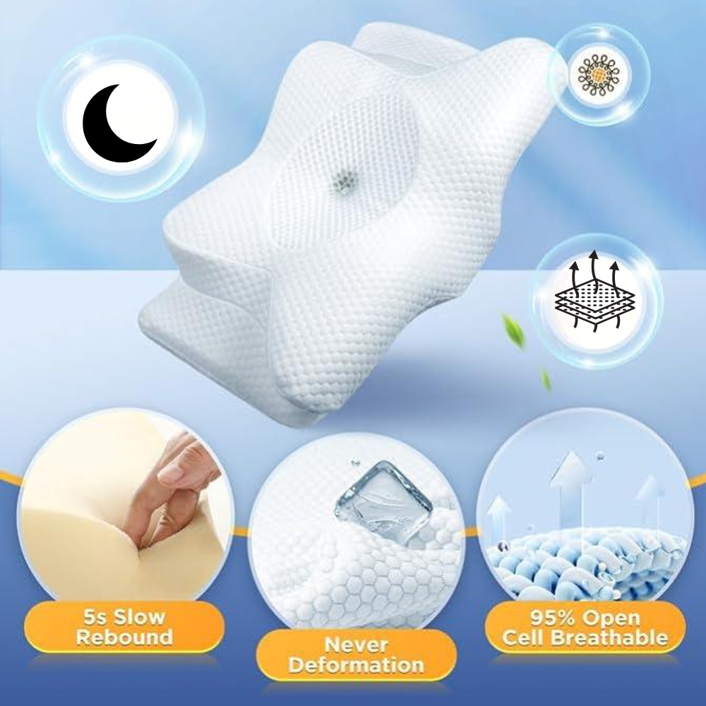 Anti-Snore Memory Foam Sleep Pillow