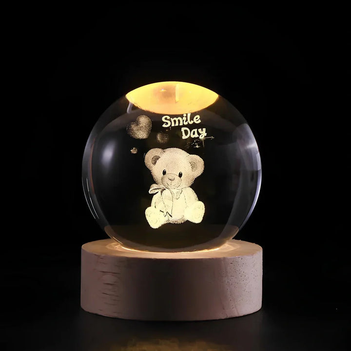3D Crystal Ball LED Night Light Kalsten