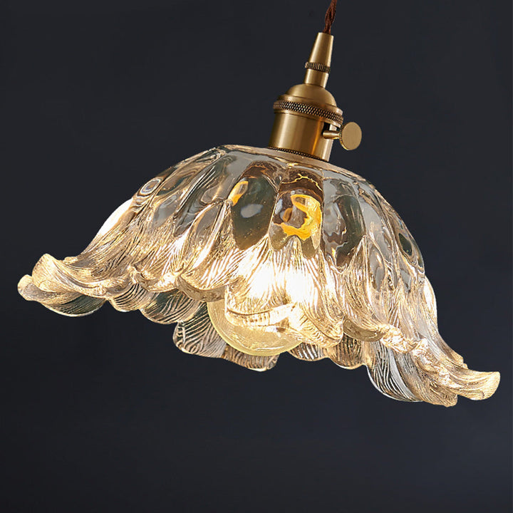 Creative Flower Clear Glass Pendant Light | Kalsten