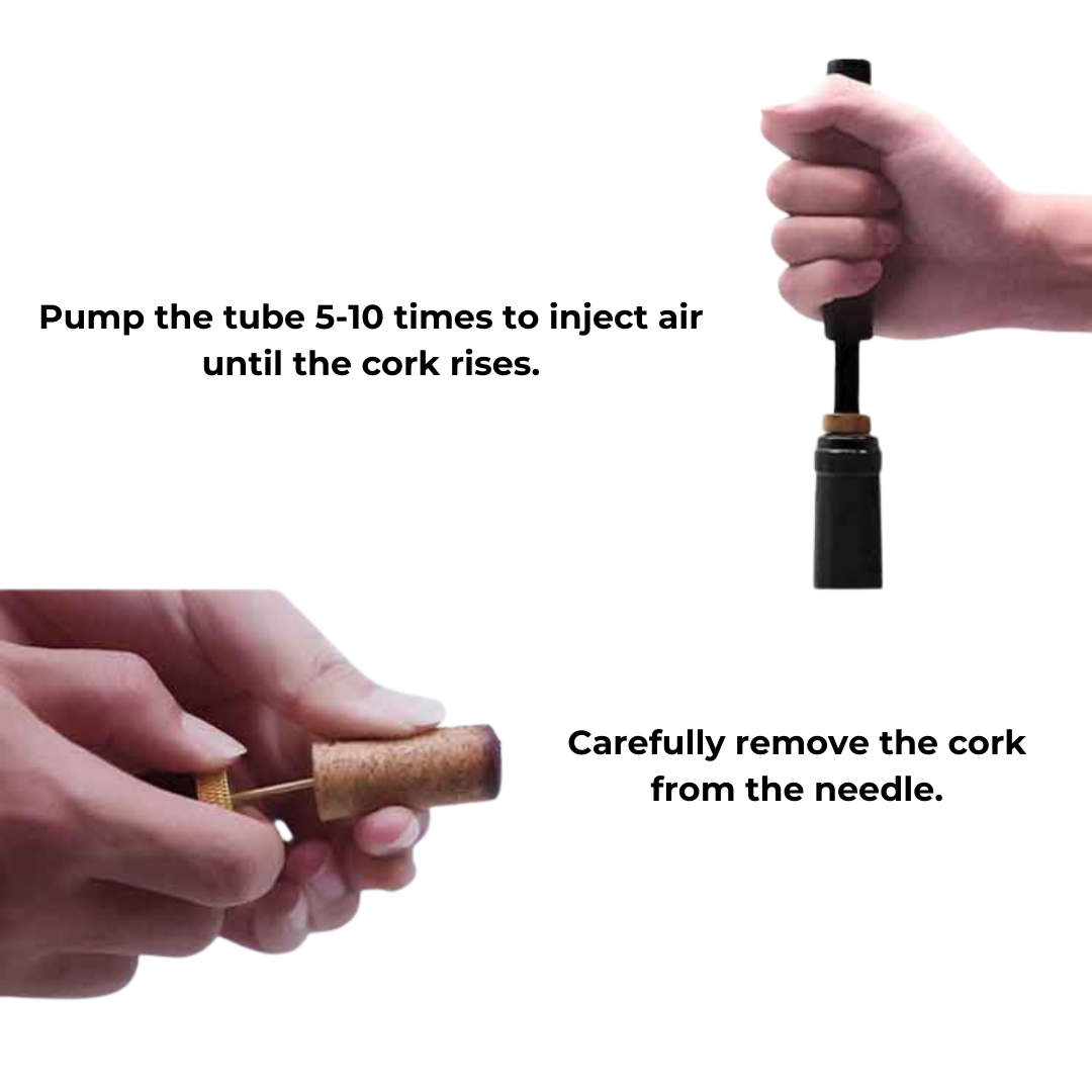 Kalsten | WineLuxe Air Pressure Wine Opener – Stainless Steel & Ergonomic Design